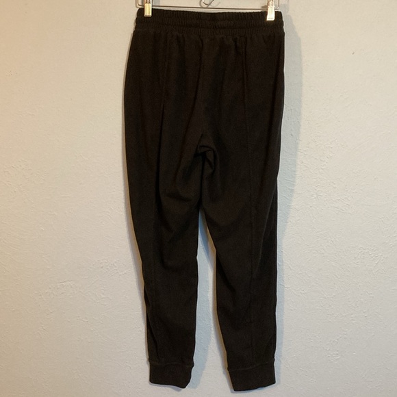 Mondetta Womens Size M Black Fleece Joggers Leggings Pants Cozy Elastic Waist - Picture 5 of 10